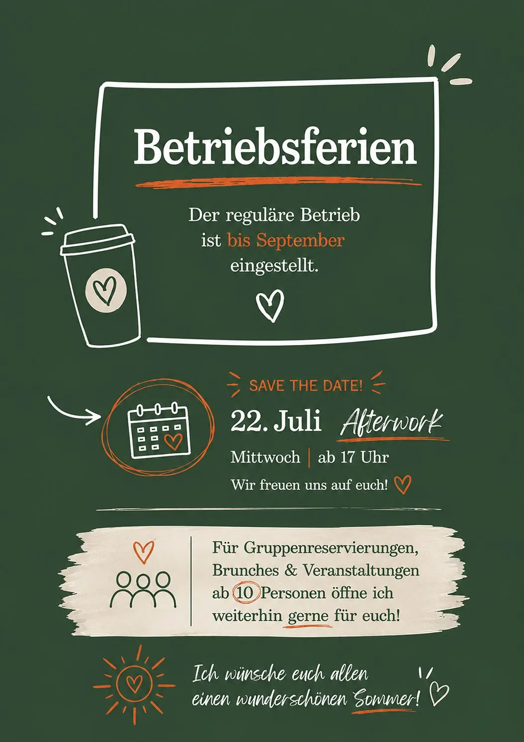 Betriebsferien